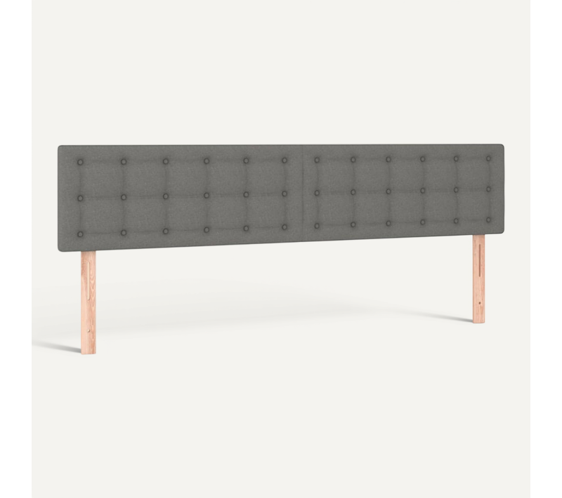 Têtes De Lit Gris Foncé 160x5x78/88 Cm Tissu