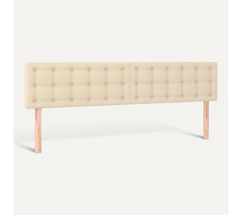 Têtes De Lit Crème 160x5x78/88 Cm Tissu