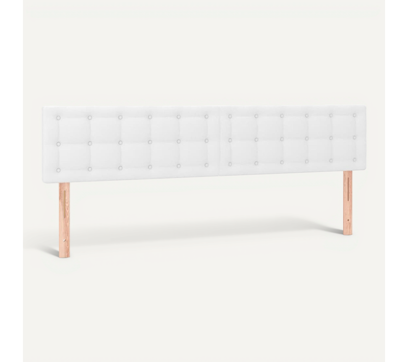 Têtes De Lit 2 PCs Blanc 80x5x78/88 Cm Similicuir