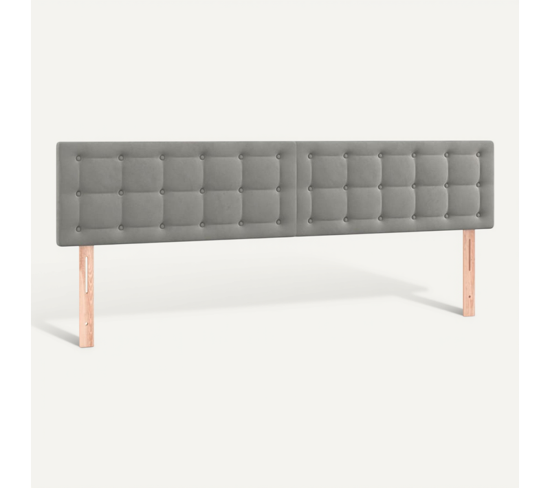 Têtes De Lit Gris Clair 160x5x78/88 Cm Velours