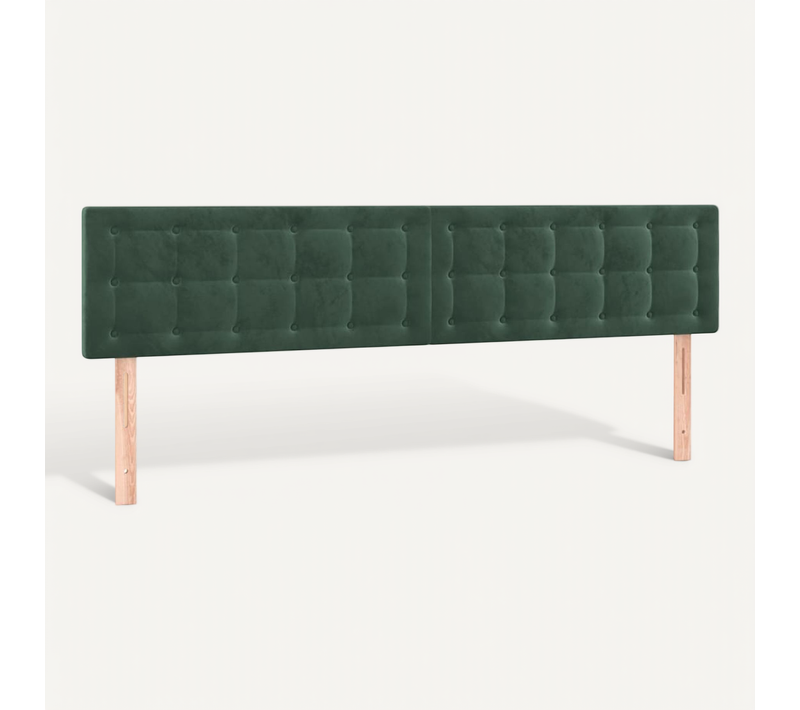 Têtes De Lit Vert Foncé 160x5x78/88 Cm Velours