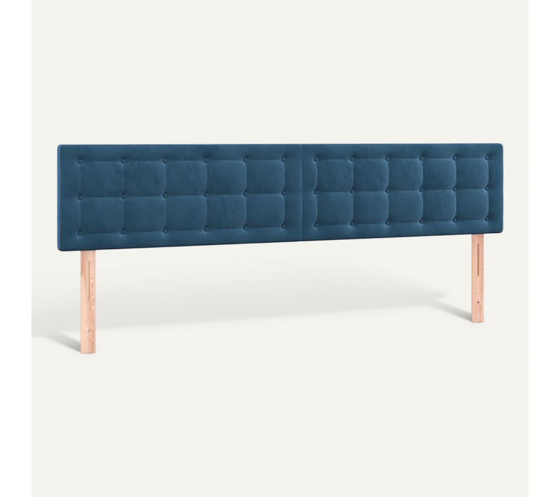 Têtes De Lit Bleu Foncé 160 X 5 X 78/88 Cm Velours