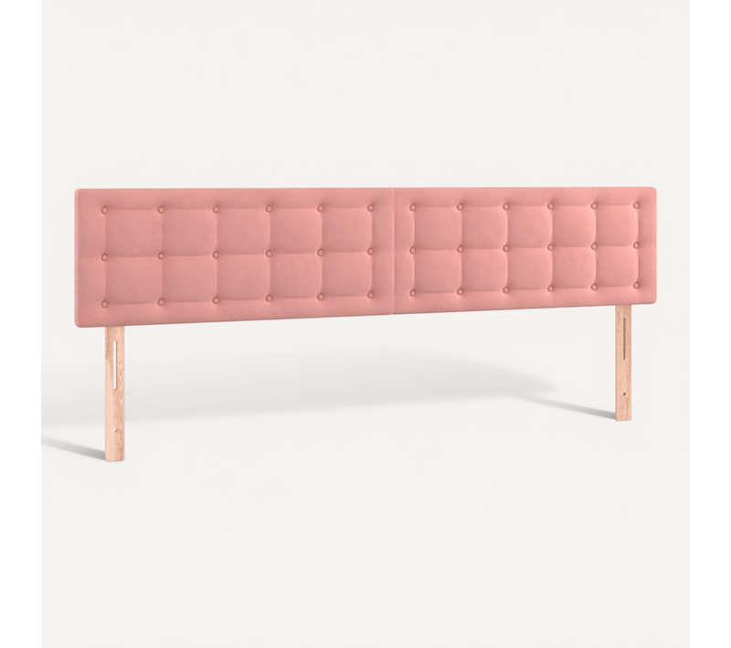 Têtes De Lit Rose 160x5x78/88 Cm Velours