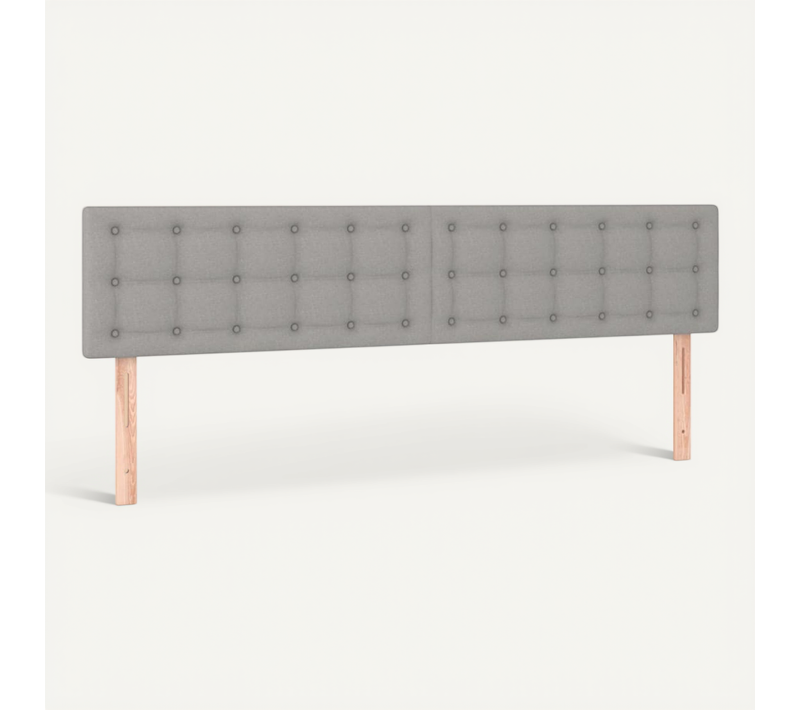 Têtes De Lit Gris Clair 180x5x78/88 Cm Tissu