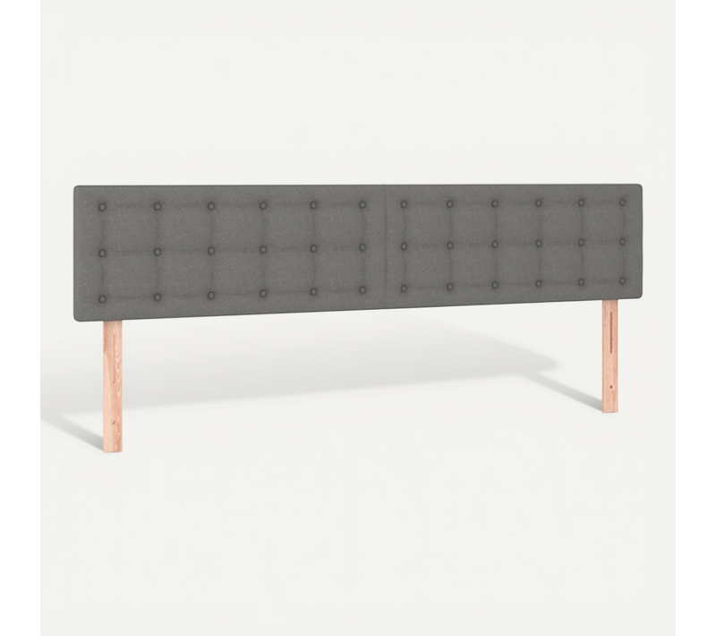 Têtes De Lit Gris Foncé 180x5x78/88 Cm Tissu