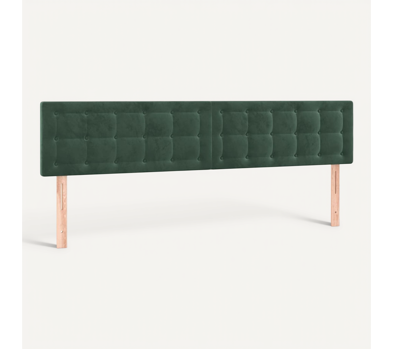 Têtes De Lit Vert Foncé 180x5x78/88 Cm Velours