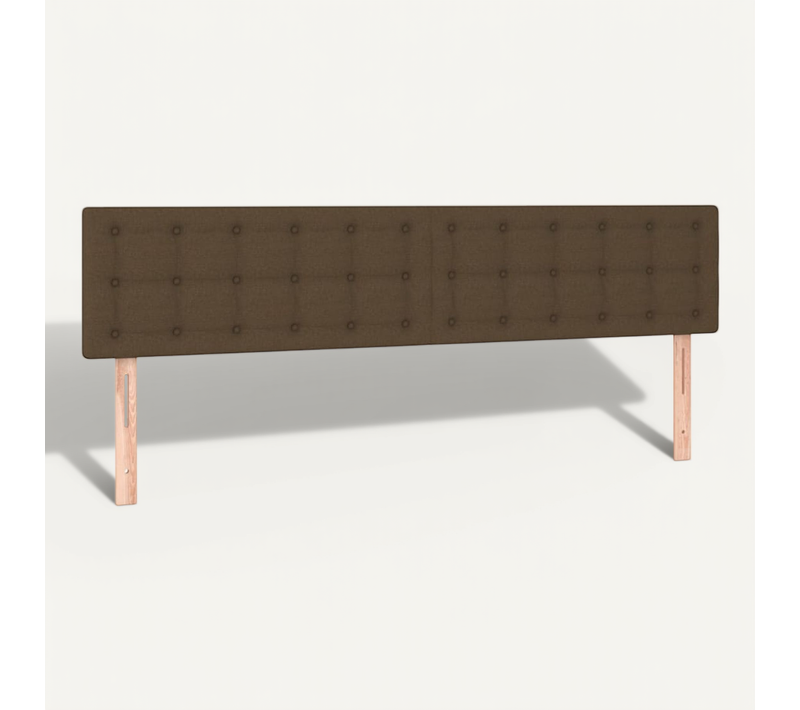 Têtes De Lit Marron Foncé 200 X 5 X 78/88 Cm Tissu