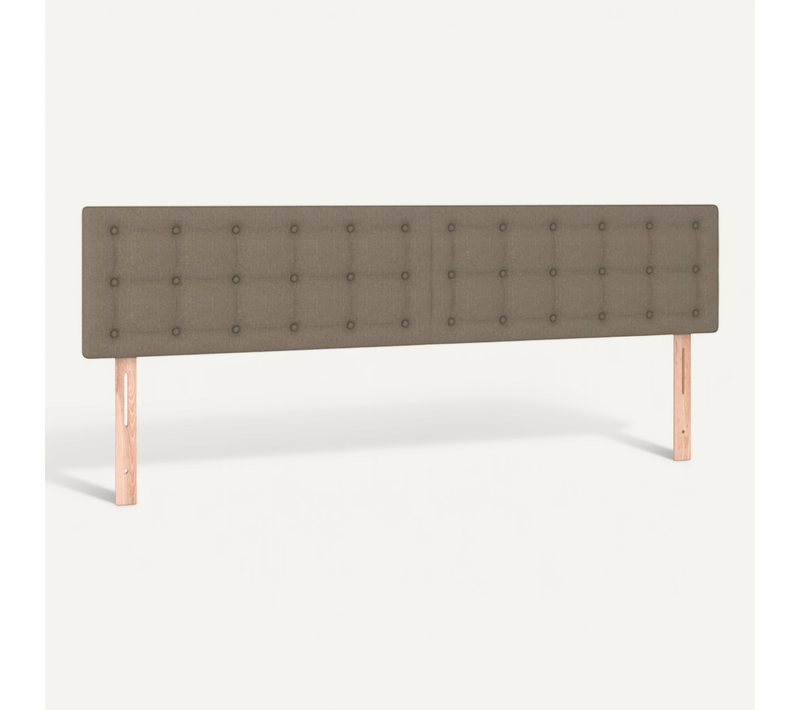 Têtes De Lit Taupe 200x5x78/88 Cm Tissu