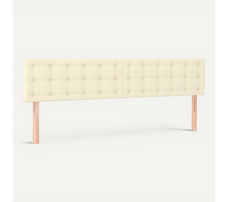 Têtes De Lit Crème 200x5x78/88 Cm Simili