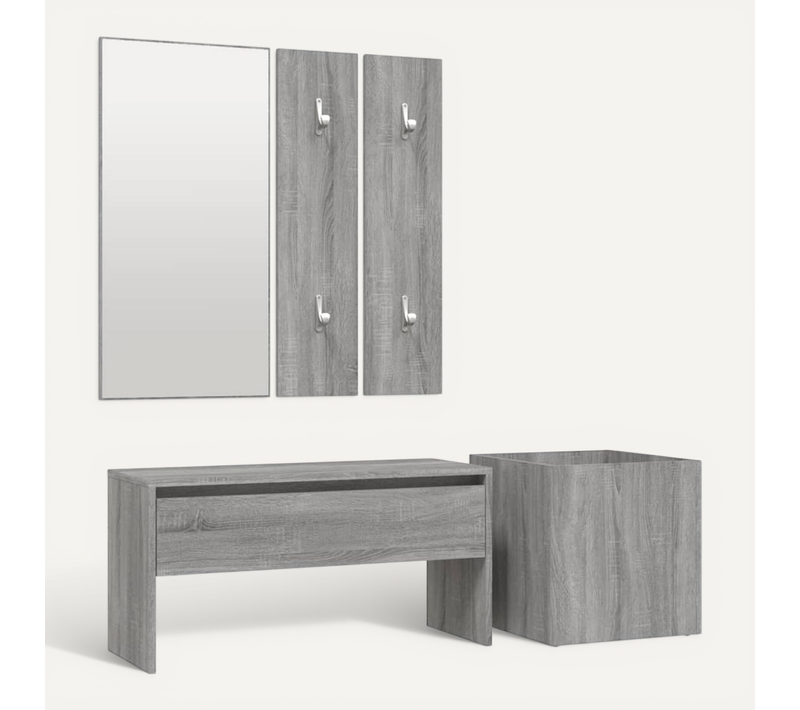 Ensemble De Meubles De Couloir Sonoma Gris Bois Contreplaqué