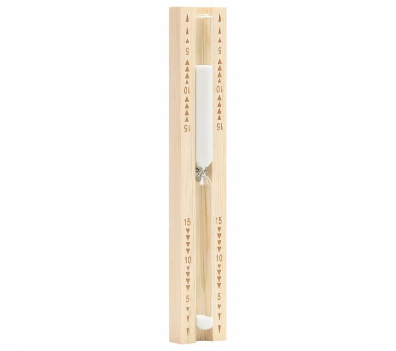 Minuterie à Sable Pour Sauna 15 Minutes Bois Massif De Pin