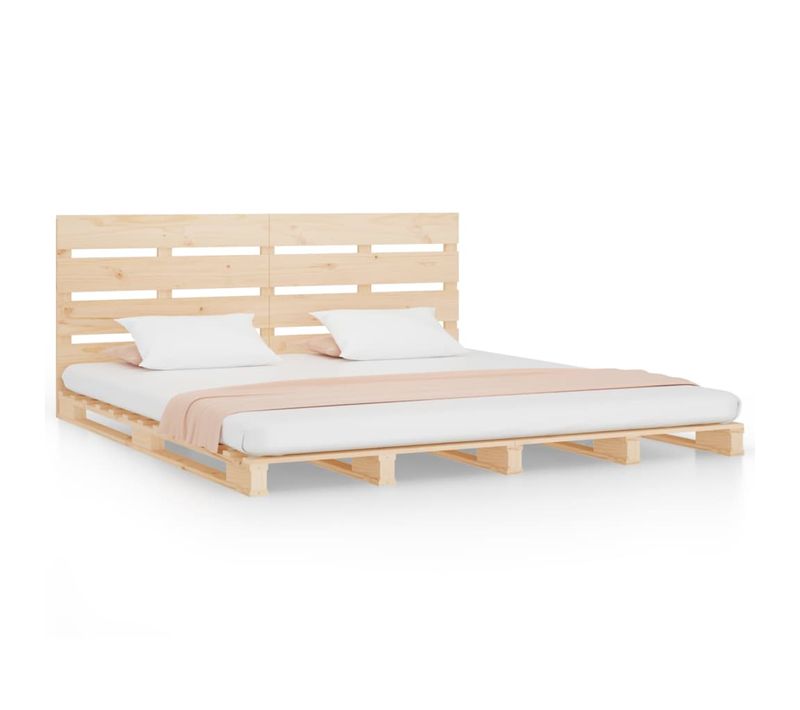 Cadre De Lit Sans Matelas 135x190 Cm Bois De Pin Massif