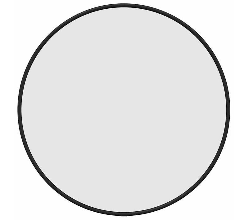 Miroir Mural Noir D. 40 Cm Rond