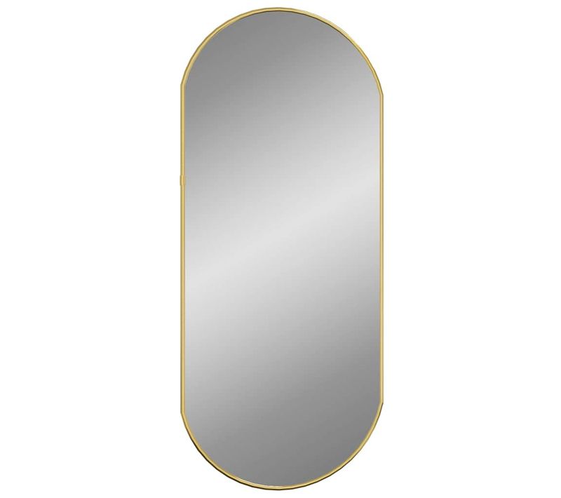 Miroir Mural Doré 70x30 Cm Ovale