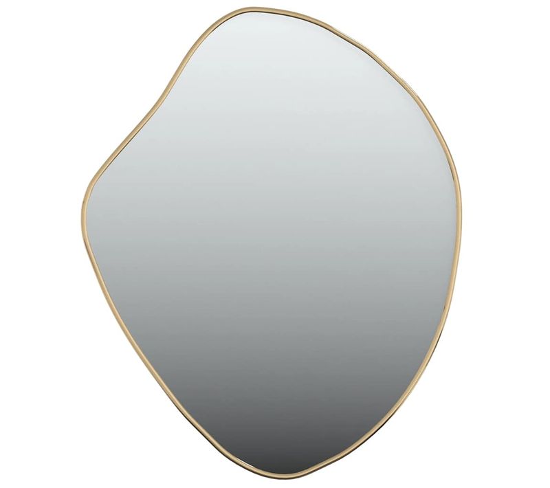 Miroir Mural Doré 50x40 Cm