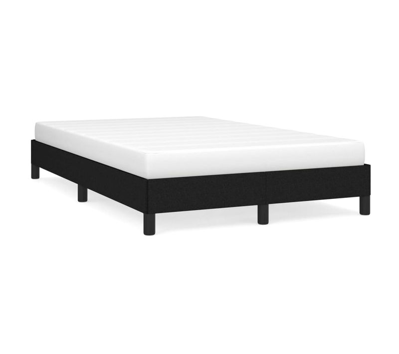 Cadre De Lit Sans Matelas Noir 120x200 Cm Tissu
