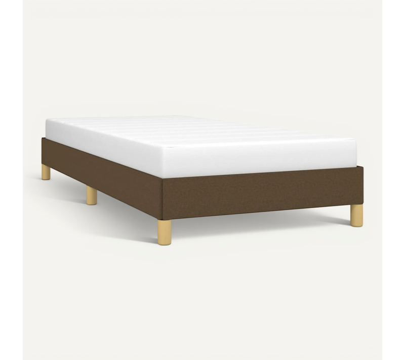Cadre De Lit Sans Matelas Marron Foncé 80x200 Cm Tissu