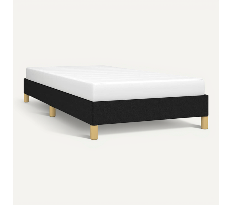 Cadre De Lit Sans Matelas Noir 90x200 Cm Tissu