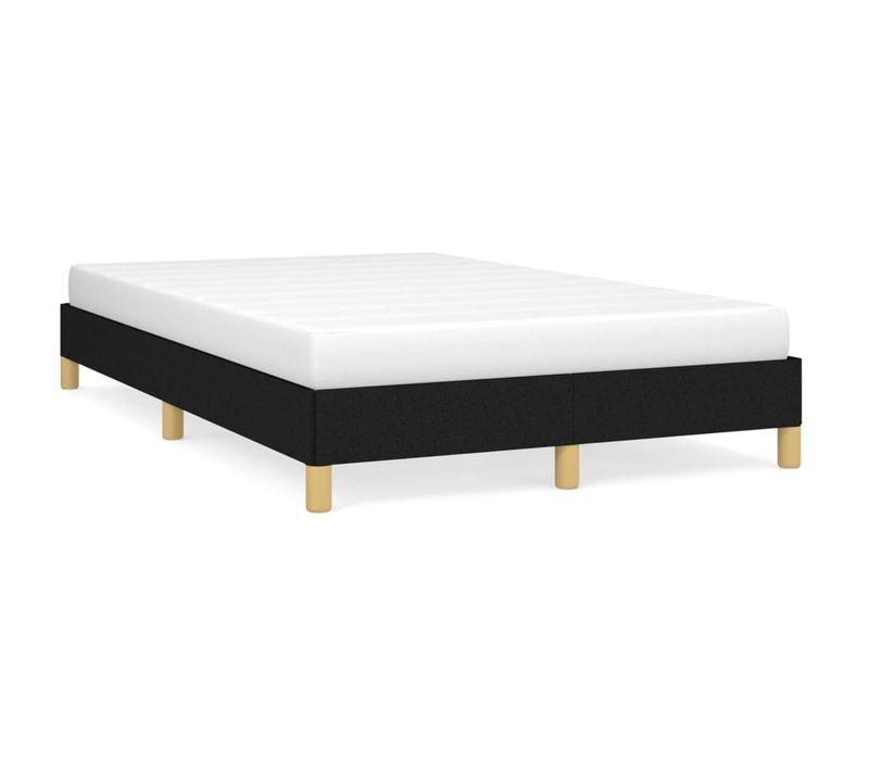 Cadre De Lit Sans Matelas Noir 120x200 Cm Tissu