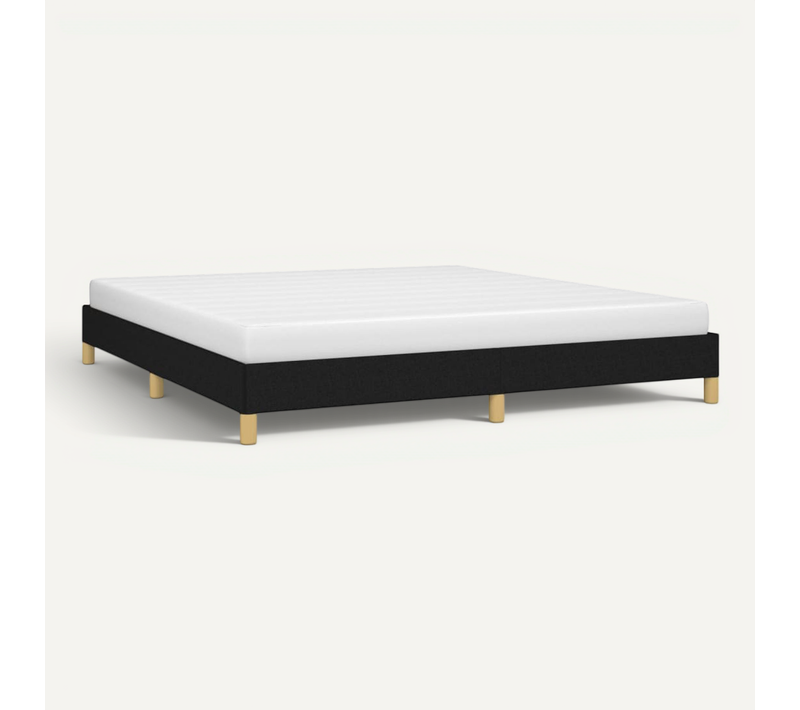 Cadre De Lit Sans Matelas Noir 180x200 Cm Tissu