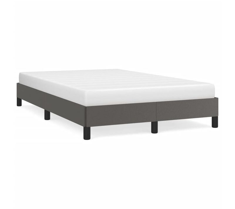 Cadre De Lit Sans Matelas Gris 120x200 Cm Simili
