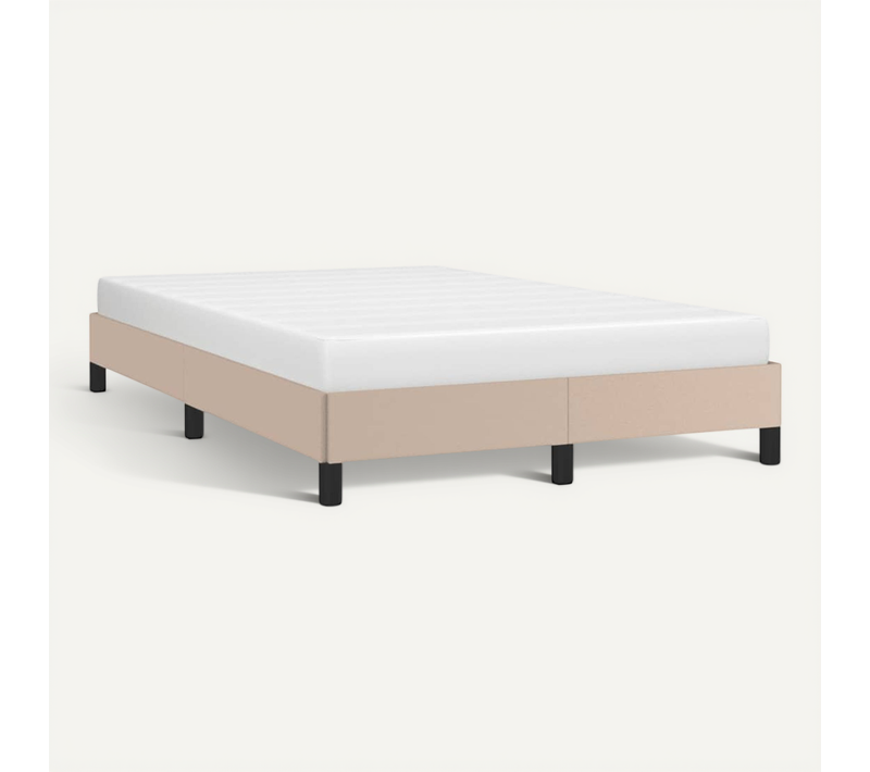 Cadre De Lit Sans Matelas Cappuccino 120x200 Cm Simili