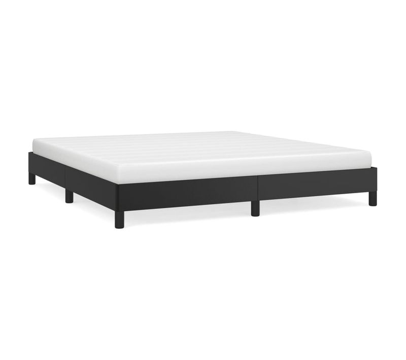 Cadre De Lit Sans Matelas Noir 180x200 Cm Simili
