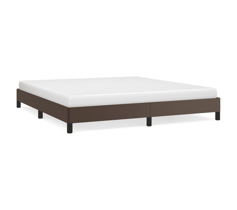 Cadre De Lit Marron 180x200 Cm Similicuir