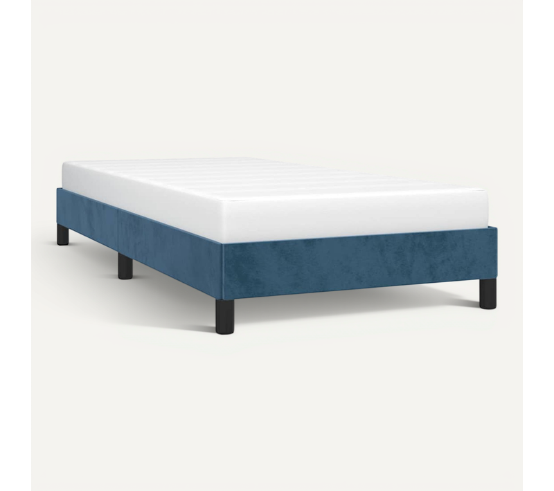 Cadre De Lit Sans Matelas Bleu Foncé 80x200 Cm Velours