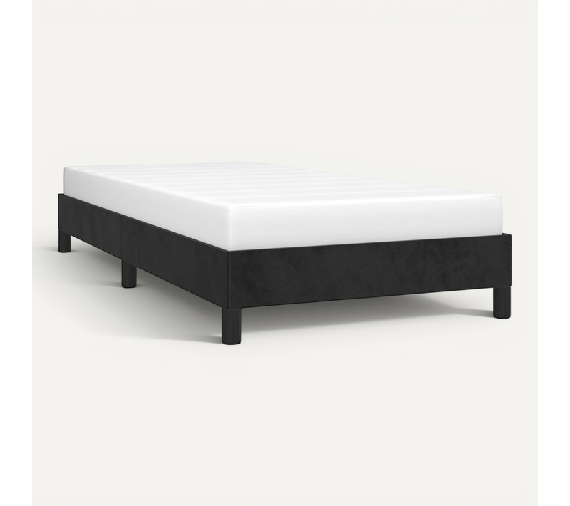 Cadre De Lit Sans Matelas Noir 90x200 Cm Velours