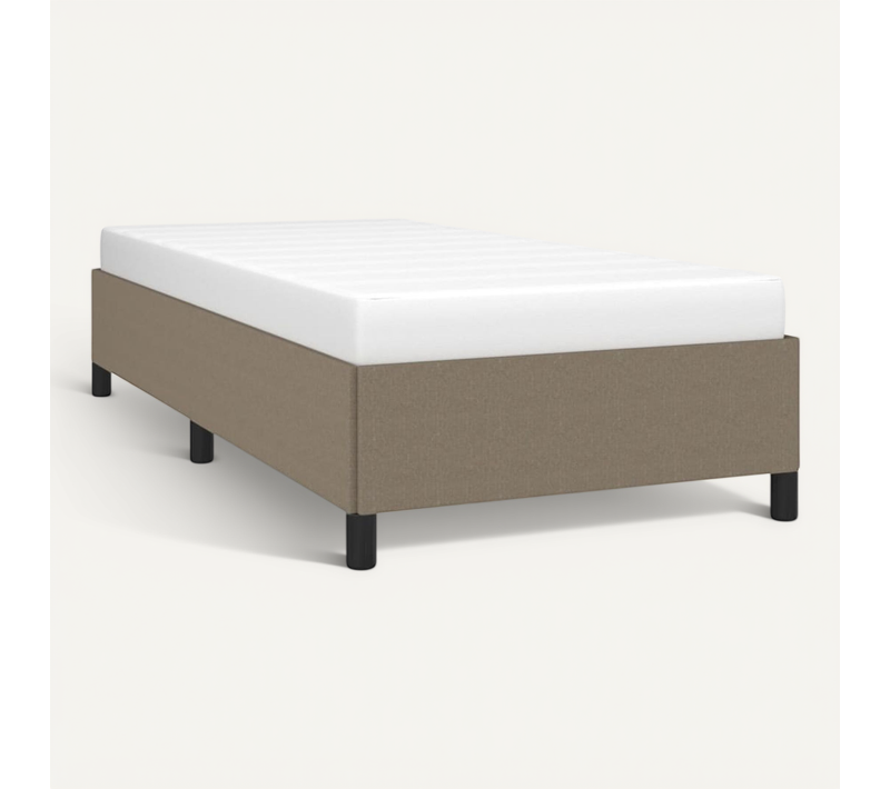 Cadre De Lit Sans Matelas Taupe 100x200 Cm Tissu