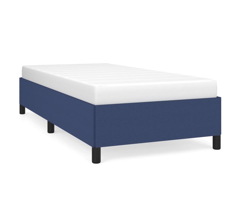 Cadre De Lit Bleu 100 X 200 Cm Tissu