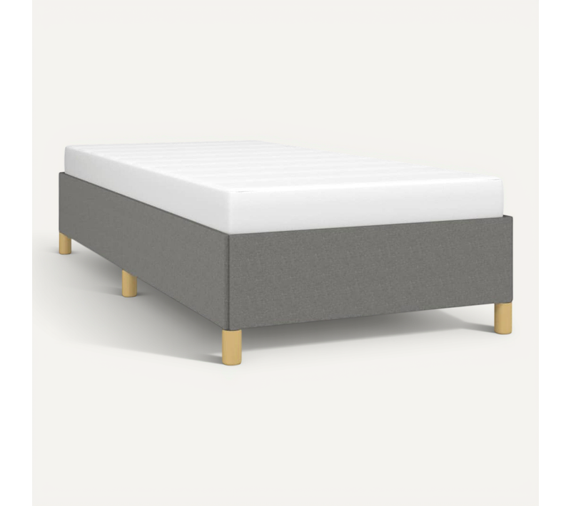Cadre De Lit Sans Matelas Gris Foncé 80x200 Cm Tissu