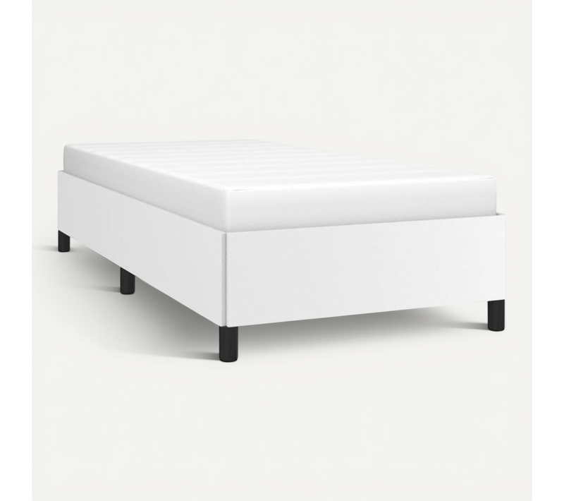 Cadre De Lit Sans Matelas Blanc 80x200 Cm Simili