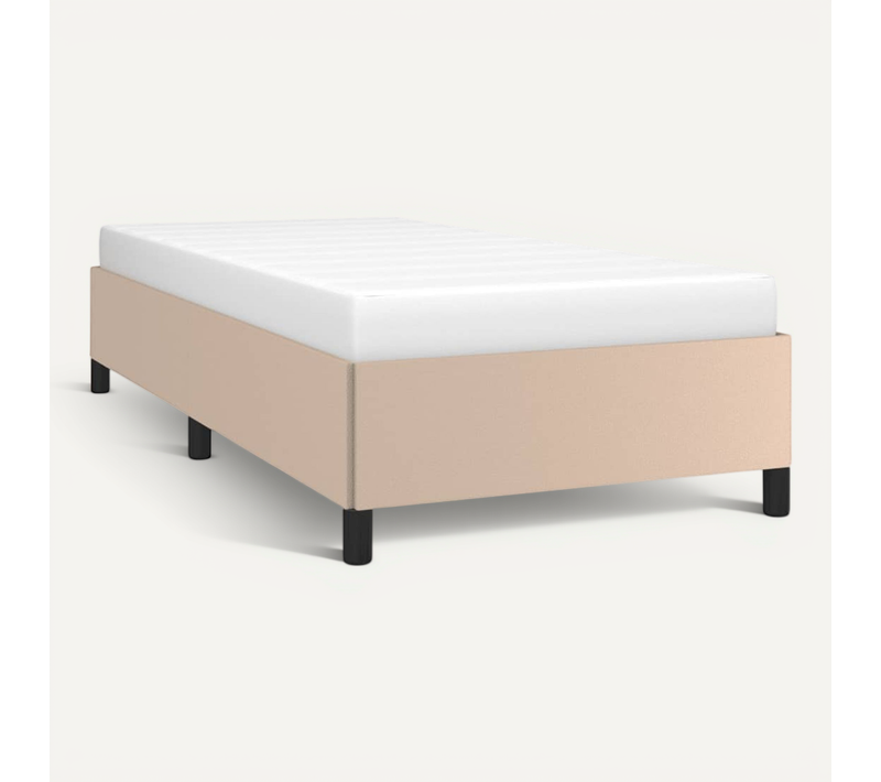 Cadre De Lit Sans Matelas Cappuccino 90x190 Cm Simili