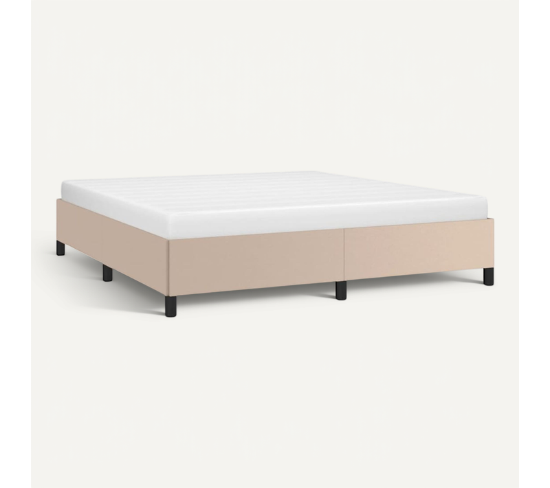 Cadre De Lit Sans Matelas Cappuccino 160x200 Cm Simili