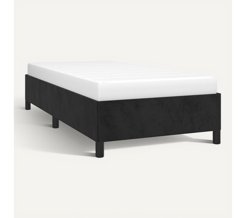 Cadre De Lit Sans Matelas Noir 80x200 Cm Velours