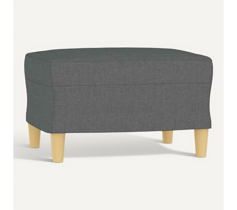 Repose-pied Gris Foncé 60x50x41 Cm Tissu