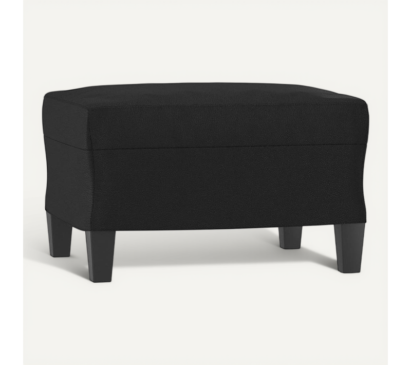Repose-pied Noir 60x50x41 Cm Simili