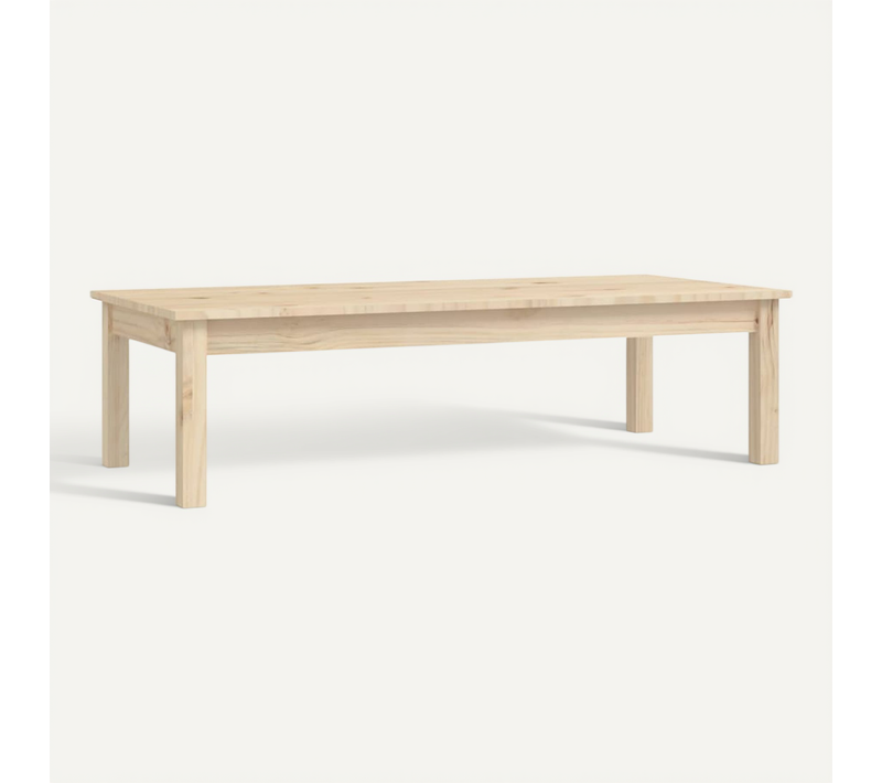 Table Basse 110x50x30 Cm Bois Massif De Pin
