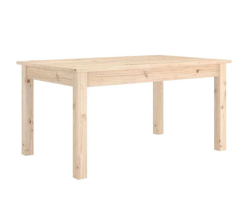 Table Basse 80 X 50 X 40 Cm En Pin Massif Avec Design Minimaliste Et Cadre Stable
