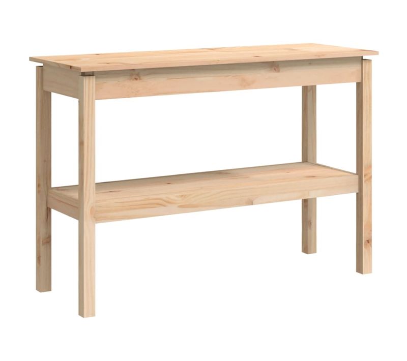 Table Console 110x40x75 Cm Bois Massif De Pin