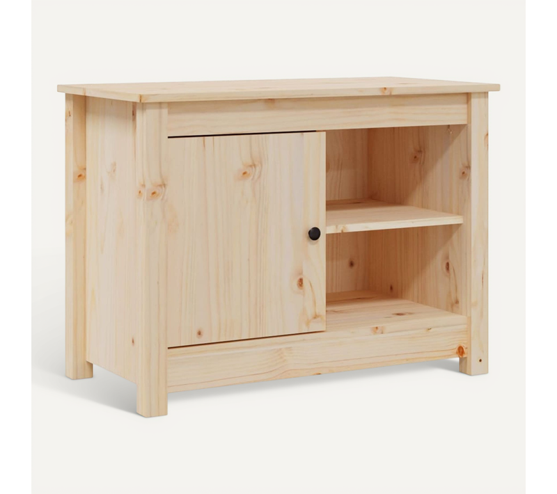Meuble TV 70x36,5x52 Cm Bois De Pin Massif