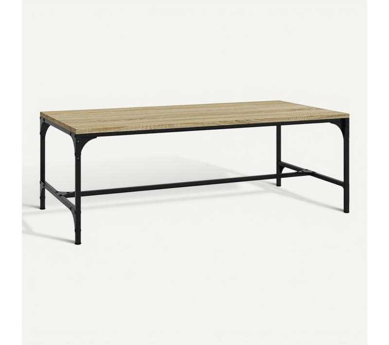 Table Basse Chêne Sonoma 100x50x35 Cm Bois Contreplaqué