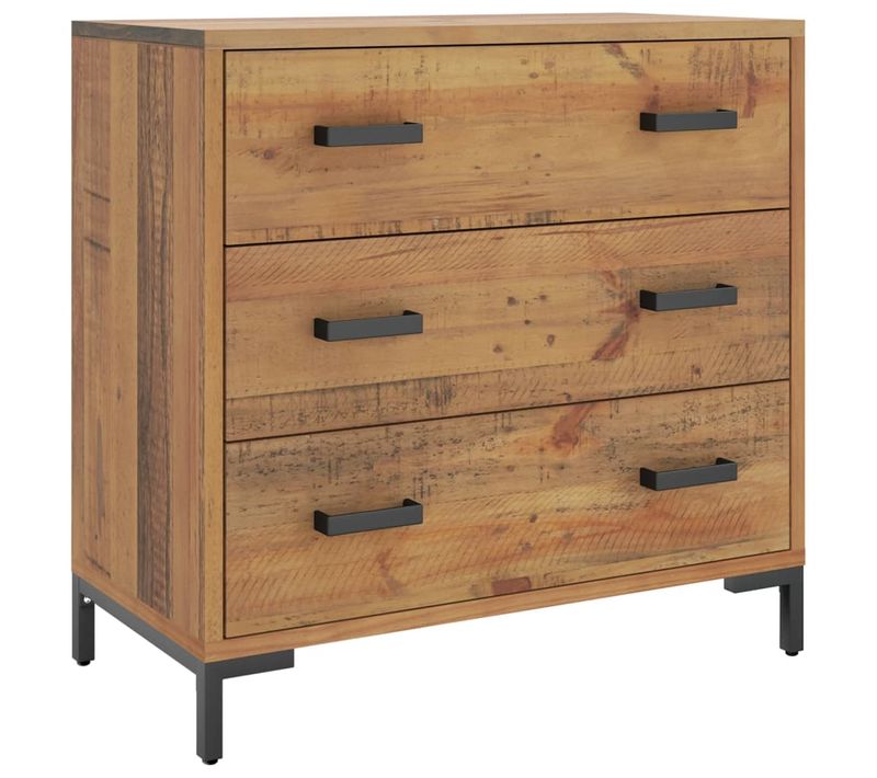 Commode 75x35x70 Cm Bois De Pin Massif