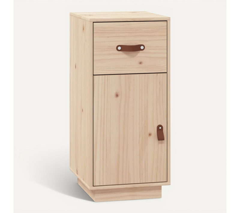 Buffet 34x40x75 Cm Bois Massif De Pin