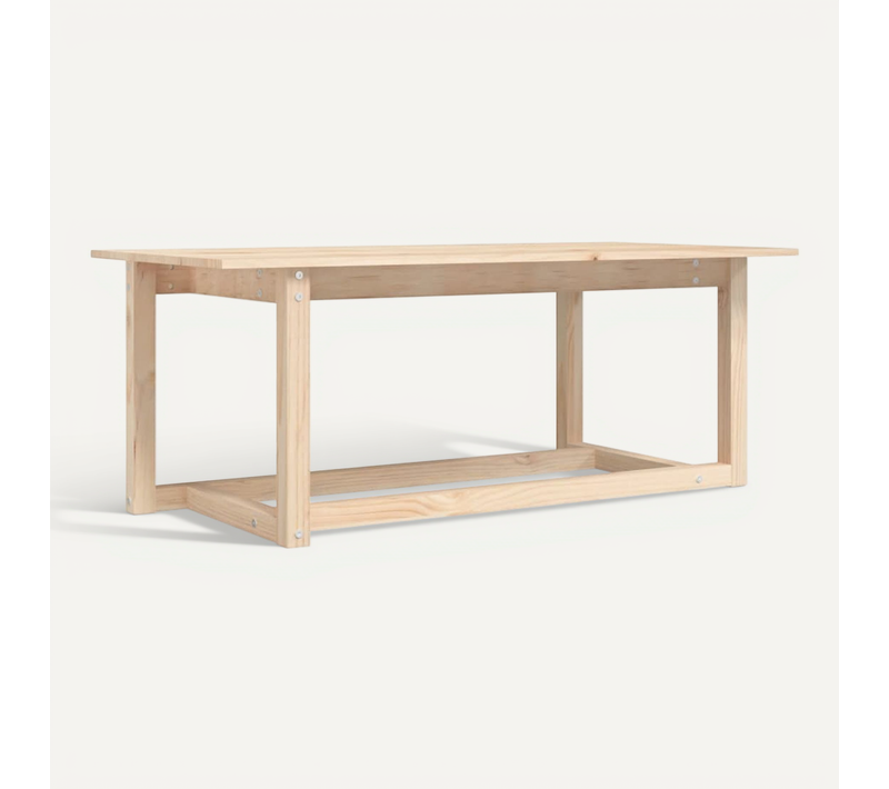 Table Basse 110x55x45 Cm Bois Massif De Pin