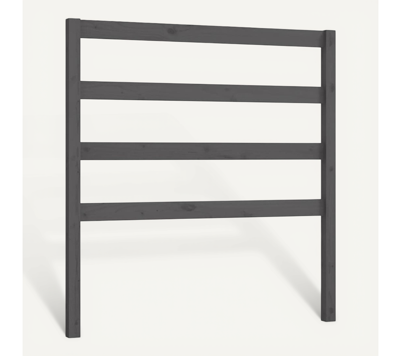 Tête De Lit Gris 95x4x100 Cm Bois Massif De Pin