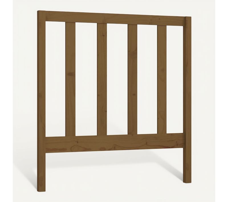 Tête De Lit Marron Miel 95x4x100 Cm Bois Massif De Pin