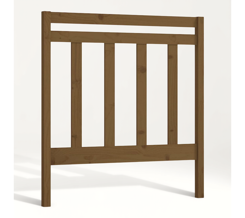 Tête De Lit Marron Miel 95x4x100 Cm Bois Massif De Pin